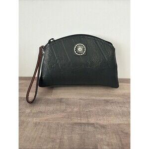 English Retreads Recycled Tire Wristlette bag Eco Punk Black Rubber Pouch